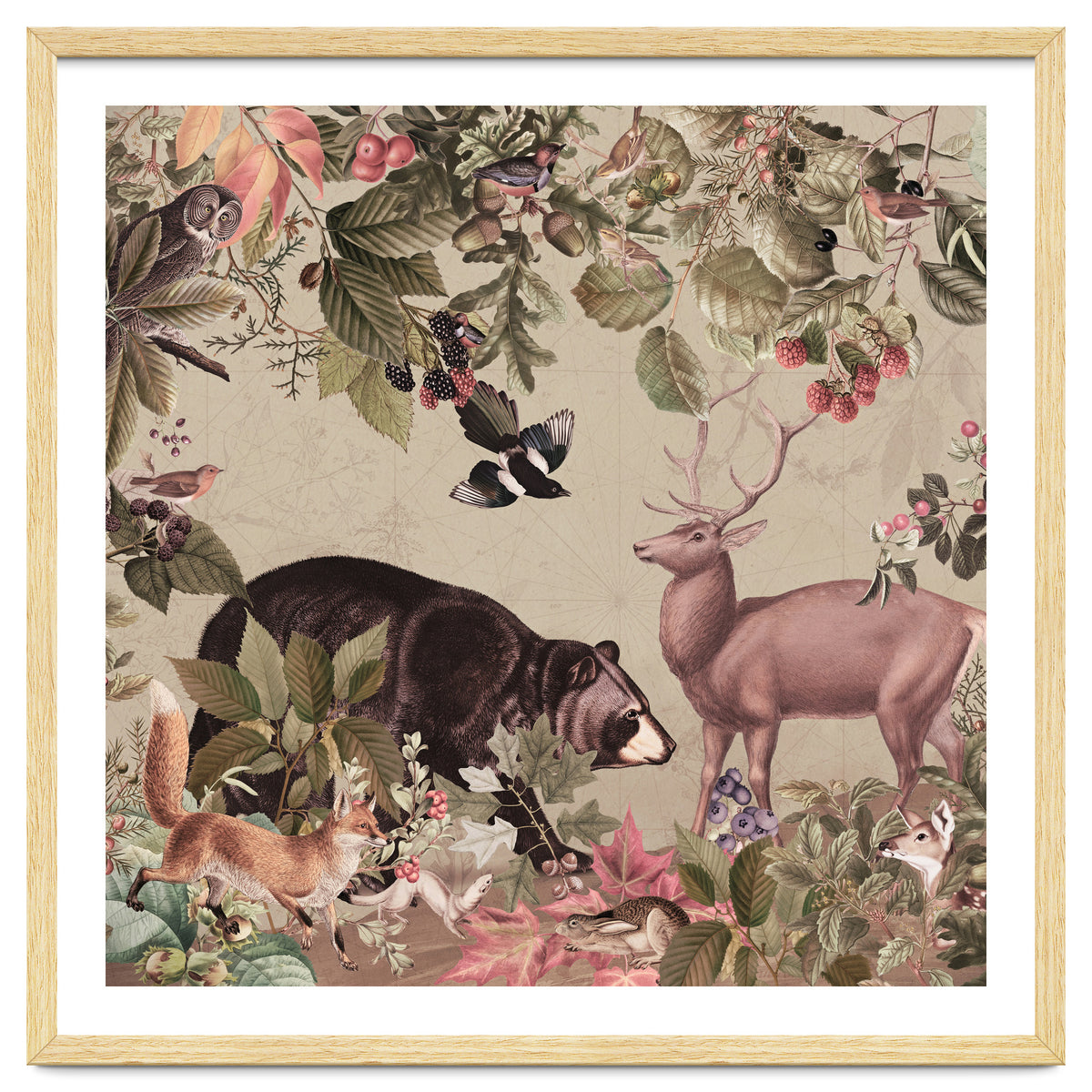 Nostalgic Autumn guardians of the forest