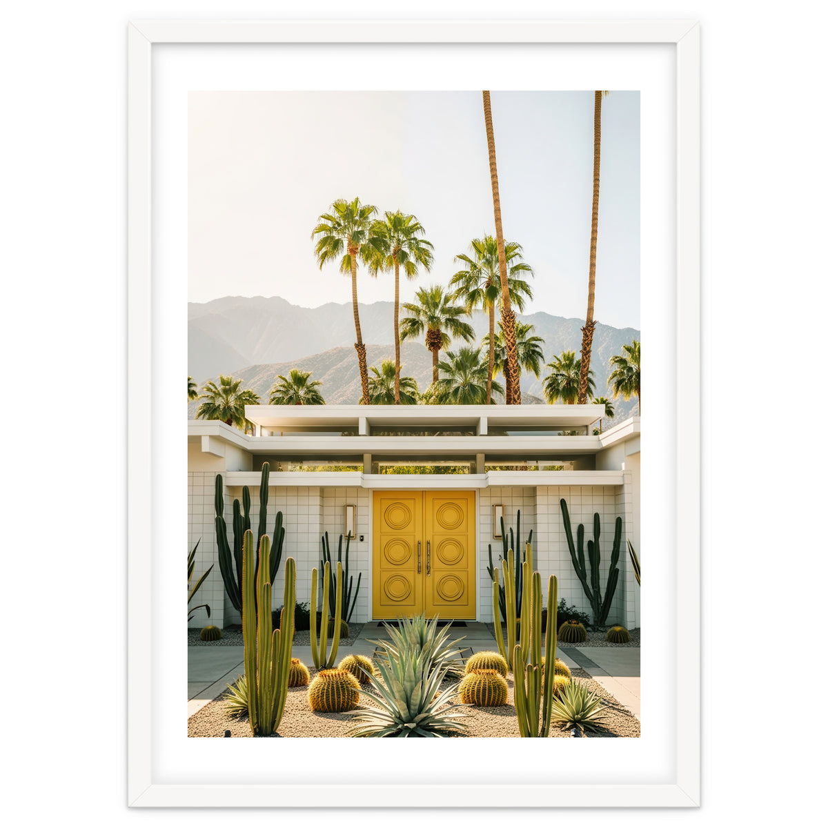 Palm Springs Mid-Century Modern Art, Desert Vibe Architecture, Retro Aesthetic Travel