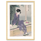 Kitagawa Utamaro (Copy) / 'Mujer sentada en una veranda', ca.  1798; 20th century, Japanese School. thumbnail