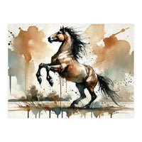 Fiery Horse Elegance (Print Only)