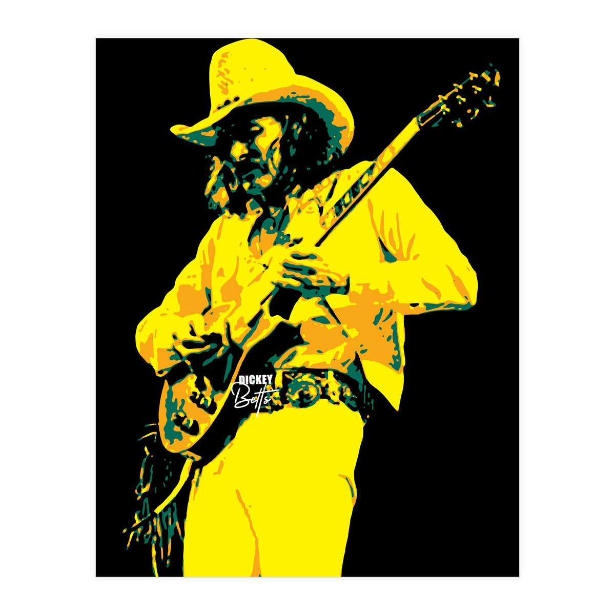 Dickey Betts American Rock Guitarist Legend (Print Only)