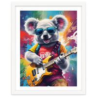 Koala Playing Guitar, Rock Graffiti