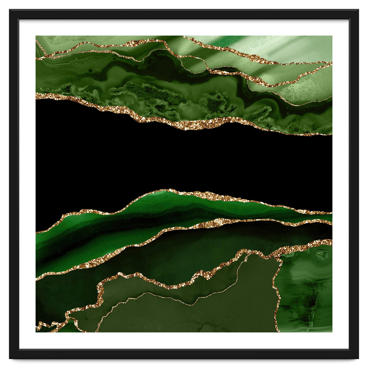 Green & Gold Agate Texture 11