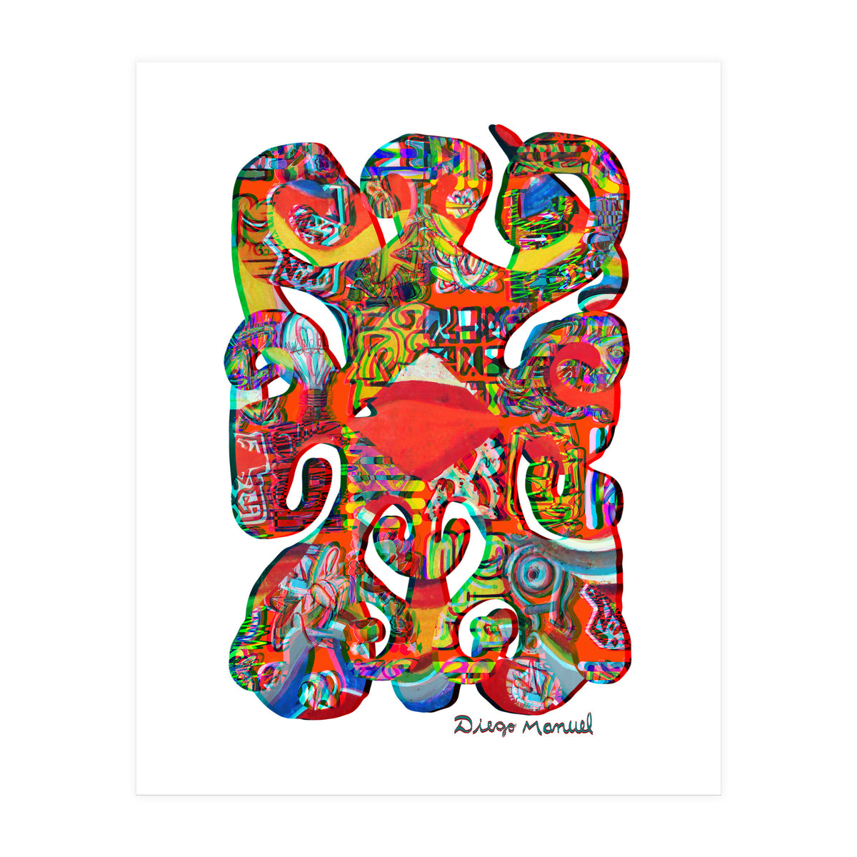 Pop Abstract Asimetrico 39 Copia (Print Only)