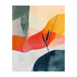 Minimalist Botanical Abstract Art with Organic Overlapping Shapes (Print Only) thumbnail