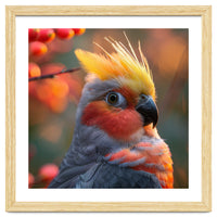 Close Up Portrait Of A Cockatiel Bird