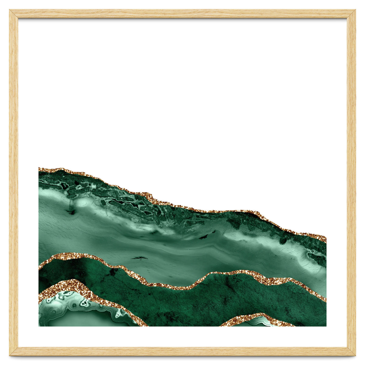 Emerald & Gold Agate Texture 08