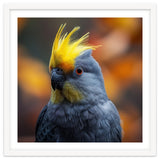 Close-up Portrait of a Yellow Cockatoo in the Wild. thumbnail