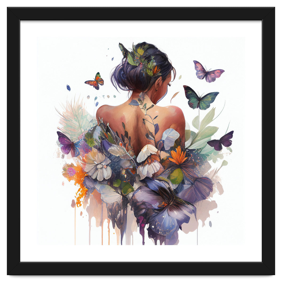 Butterfly Botanical Back