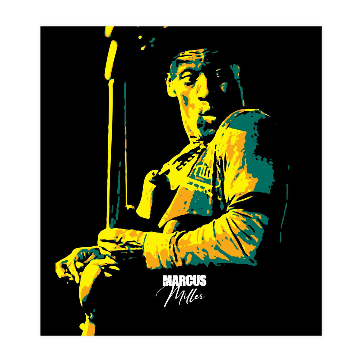Marcus Miller American Musician Legend (Print Only)