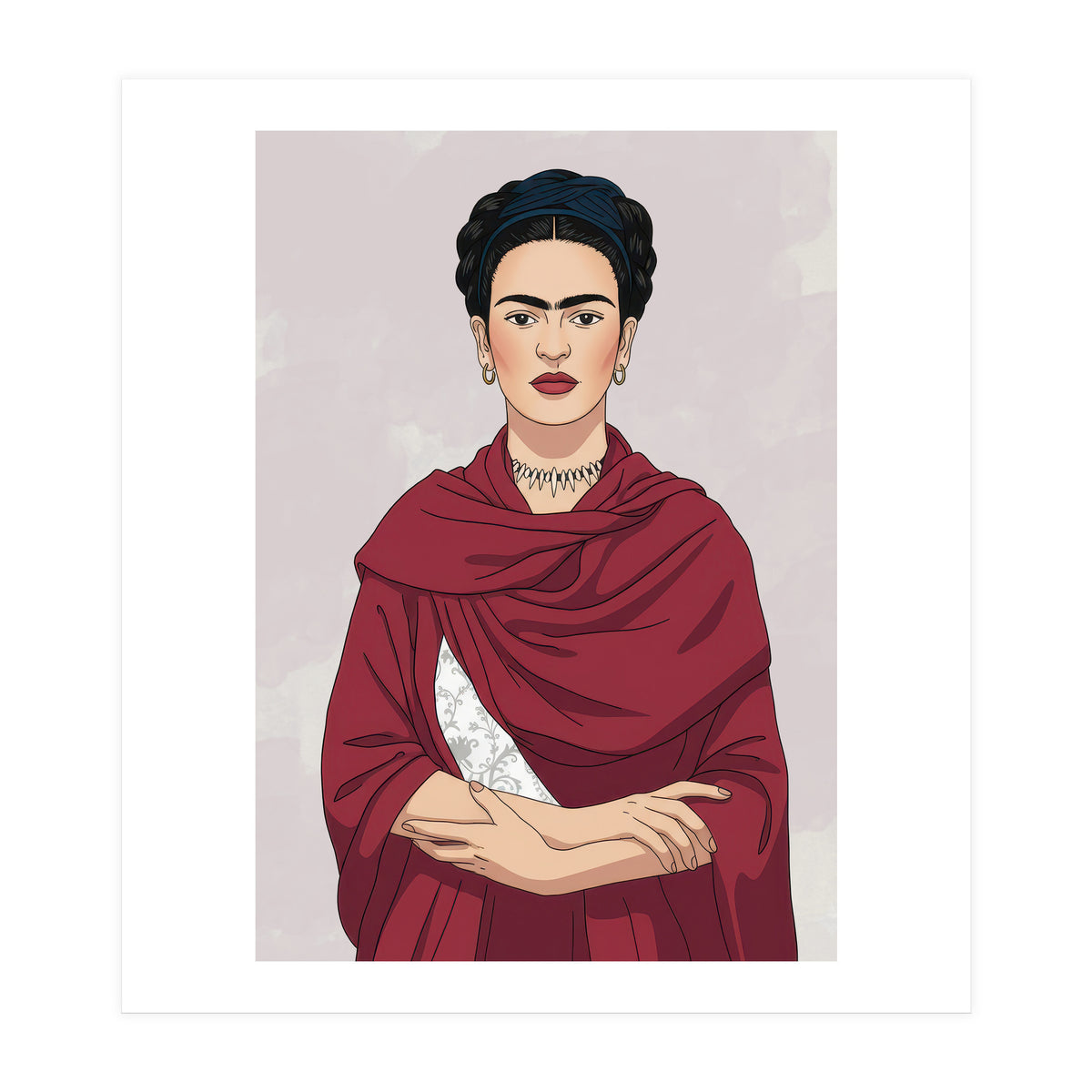 Vibrant Frida Kahlo (Print Only)