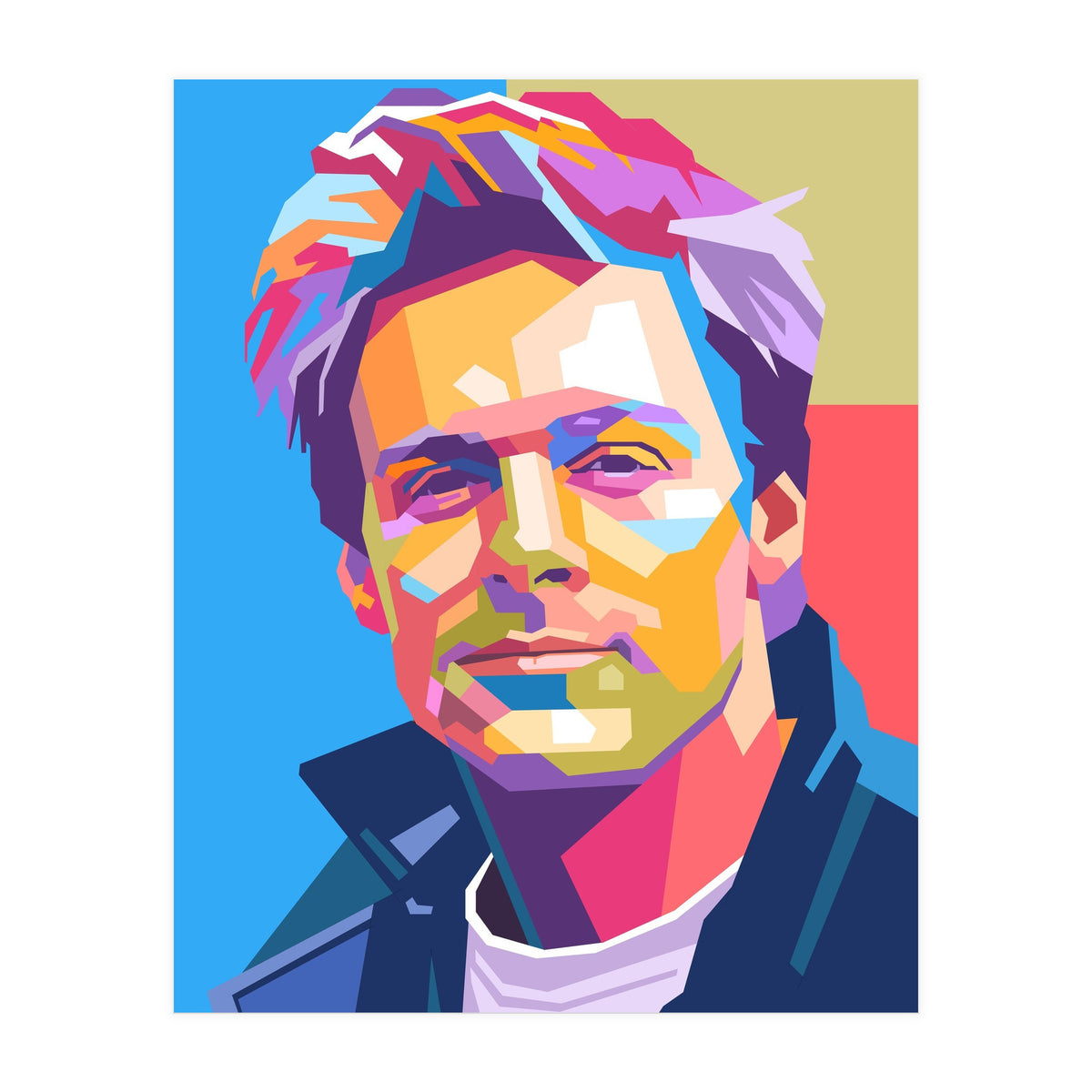 Bryan Adams pop art portrait (Print Only)