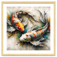 Watercolor Koi Fish Pair