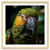 Close Up Of A Colorful Macaw Parrot Face thumbnail