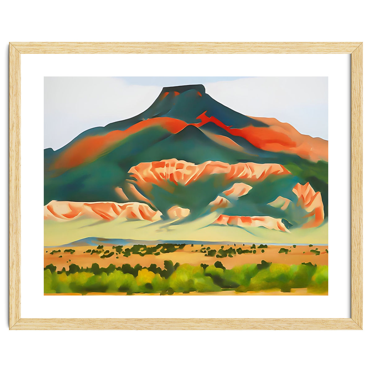 Georgia O’Keeffe – My Front Yard, Summer (1941) | Vibrant Southwestern Landscape in Modernist Style