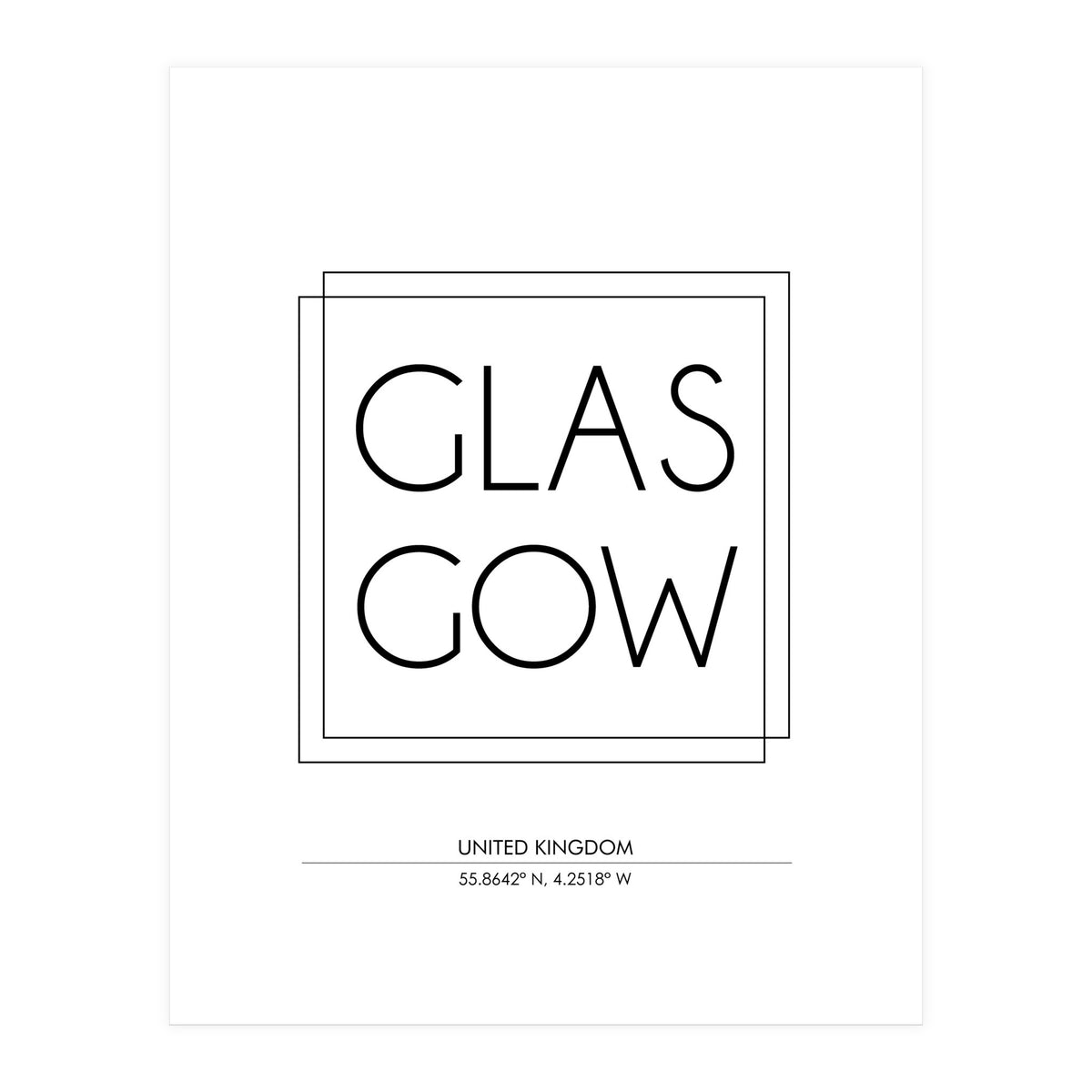 Glasgow (Print Only)