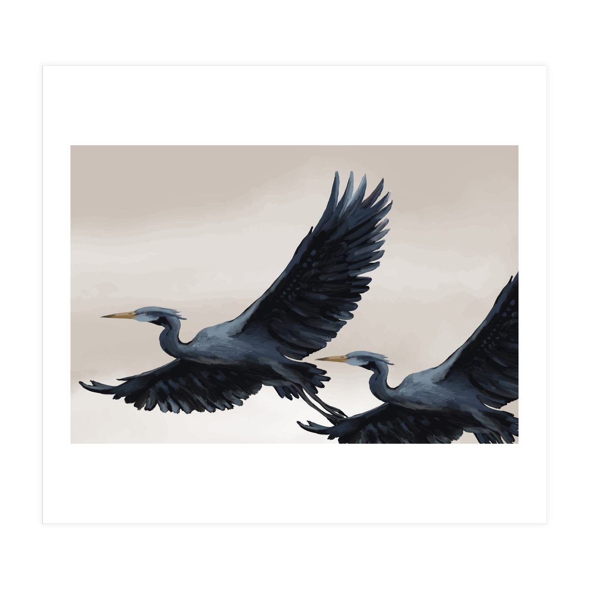 Migrating Herons (Print Only)