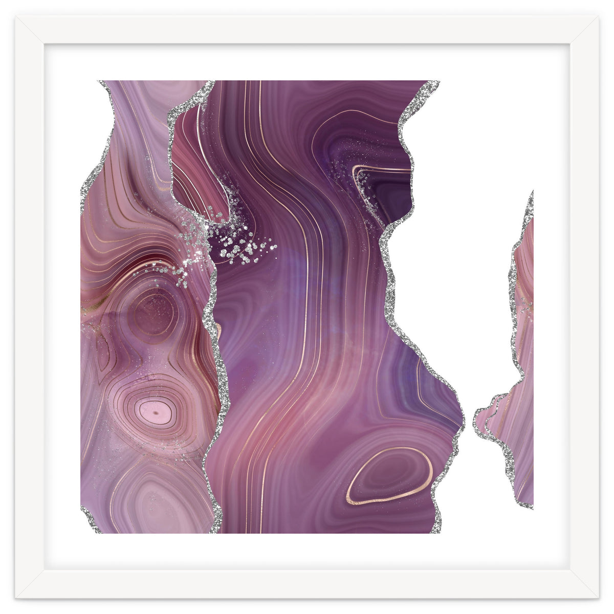 Mauve & Silver Agate Texture 05