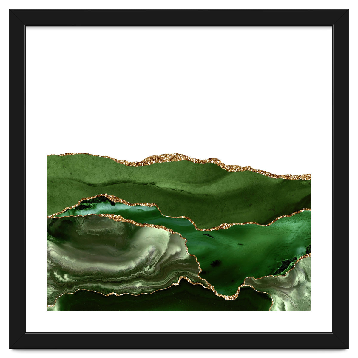 Green & Gold Agate Texture 25