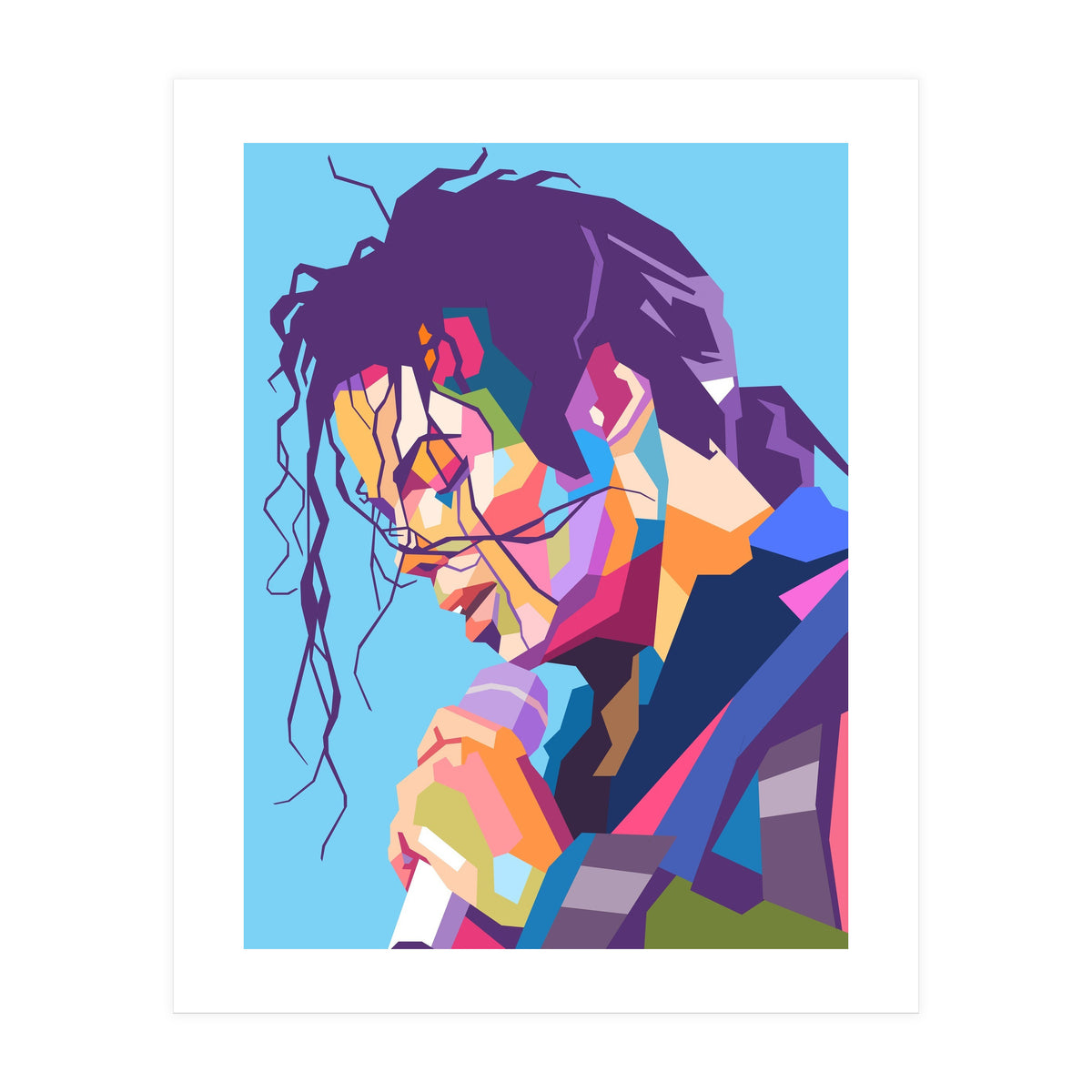Michael Jackson pop art portrait (Print Only)