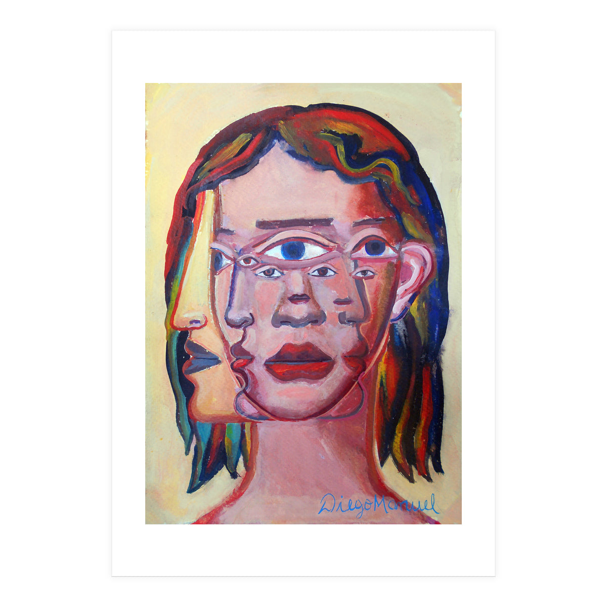 Cabeza De Mujer 8 (Print Only)