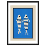 Minimal Fish On Blue thumbnail