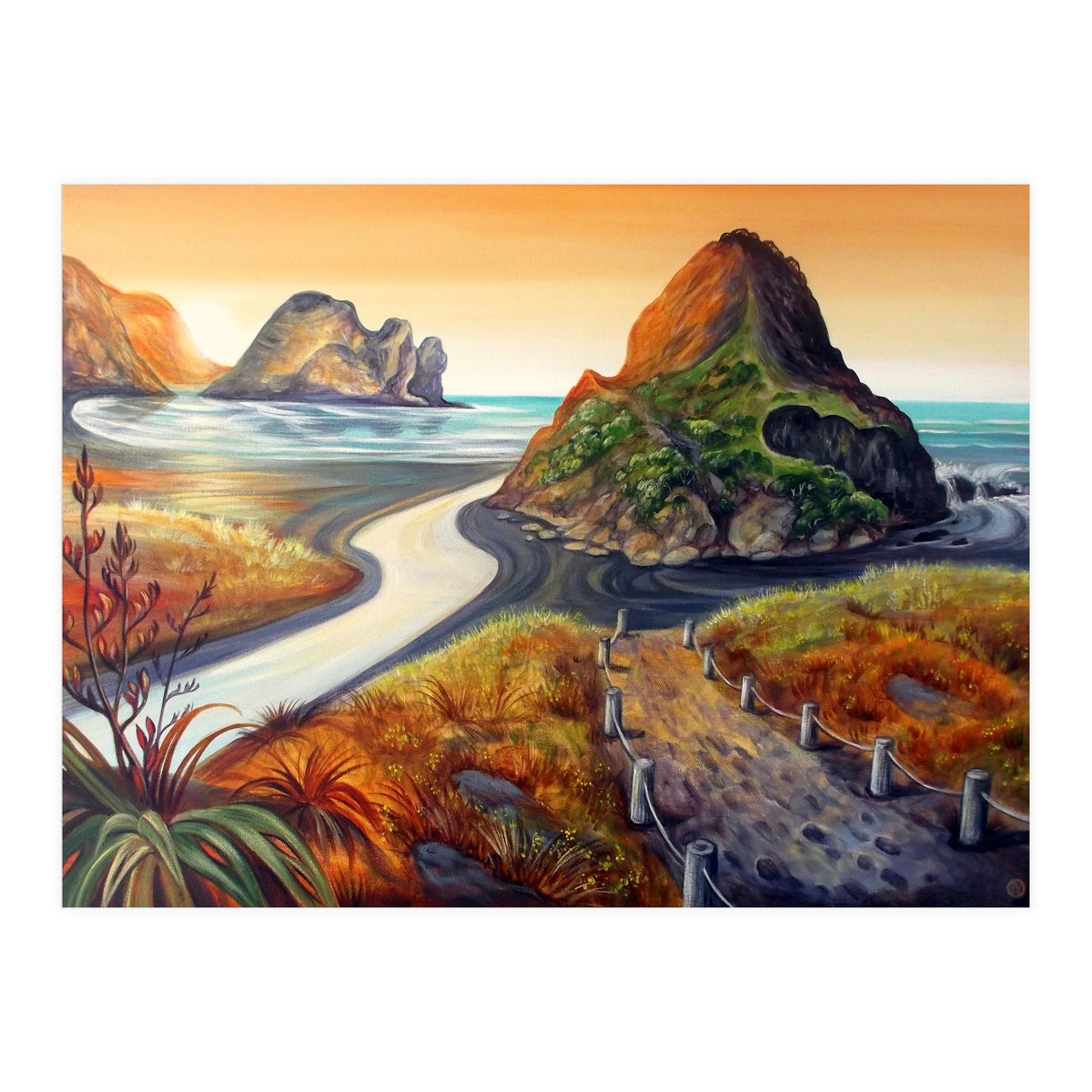 Piha In Golden Tones (Print Only)