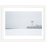 Amusement park in the winter seascape thumbnail