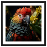 Vibrant Macaw Parrot With Red And Yellow thumbnail