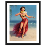 Pinup Girl In Hawaiian Costume thumbnail