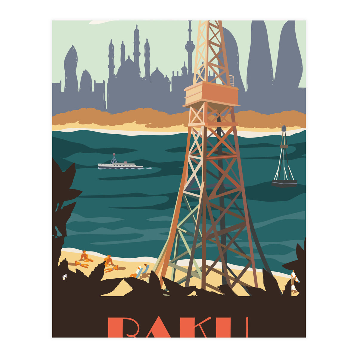 Baku, Azerbaijan (Print Only)