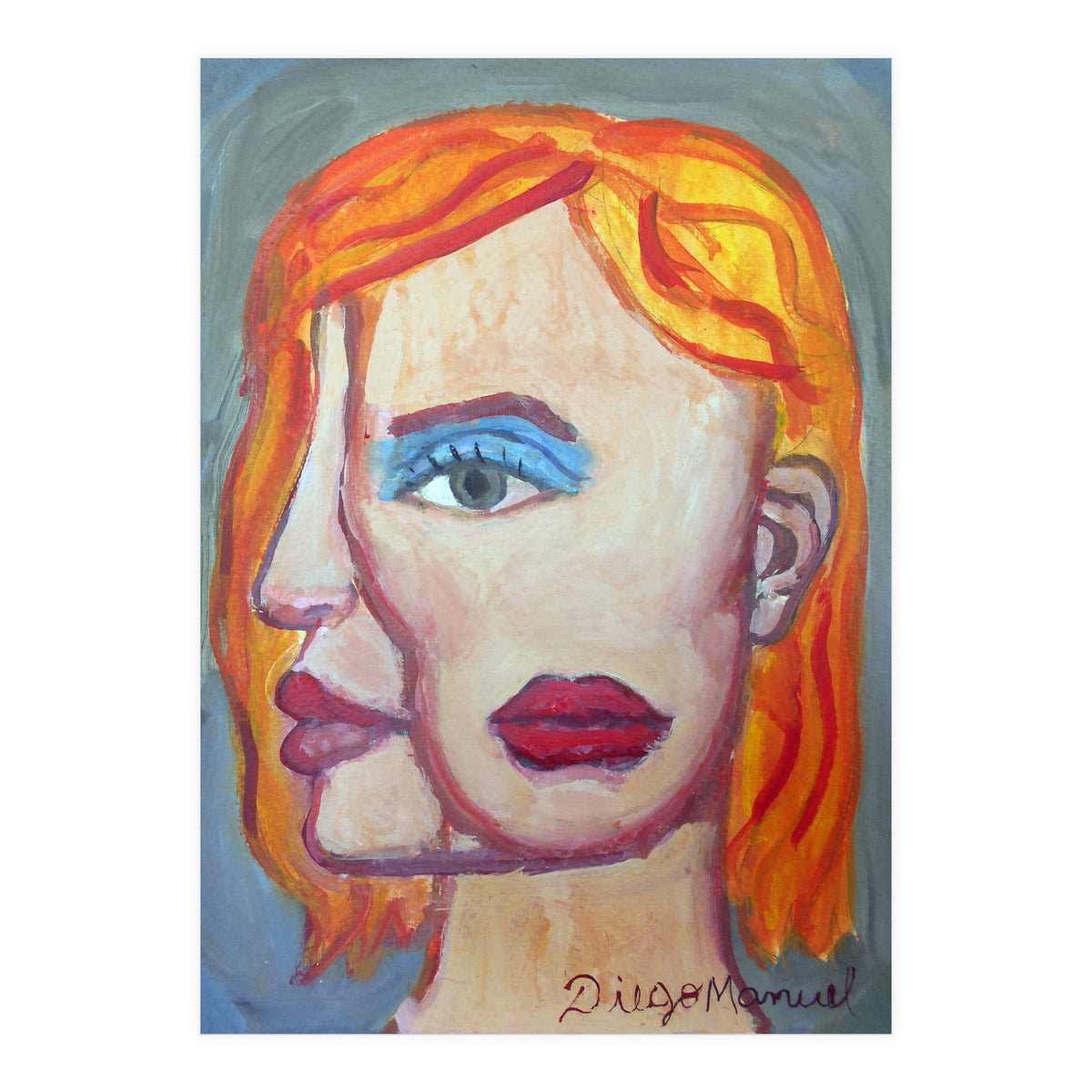 Cabeza De Mujer 6 B (Print Only)