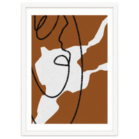 Abstract Brown and Black Lines