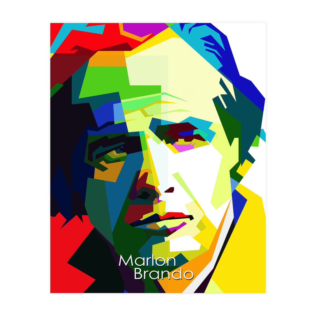 Marlon Brando Hollywood Legend Pop Art WPAP (Print Only)