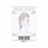 Receipt Art David Bowie (Print Only) thumbnail