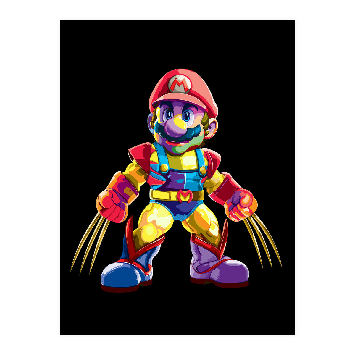 Mario Bros Action Fight Game 2 (Print Only)