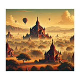 Vintage Bagan Poster, Myanmar (Print Only) thumbnail