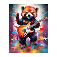 Red Panda Plays Guitar Music (Print Only)