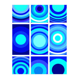 Circles & Rectangles Alt Blue 3 X 3: 2 (Print Only) thumbnail