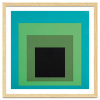 JOSEF ALBERS - HOMAGE TO THE SQUARE GREEN BLACK