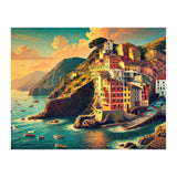 Vintage Cinque Terre Poster, Italy (Print Only) thumbnail