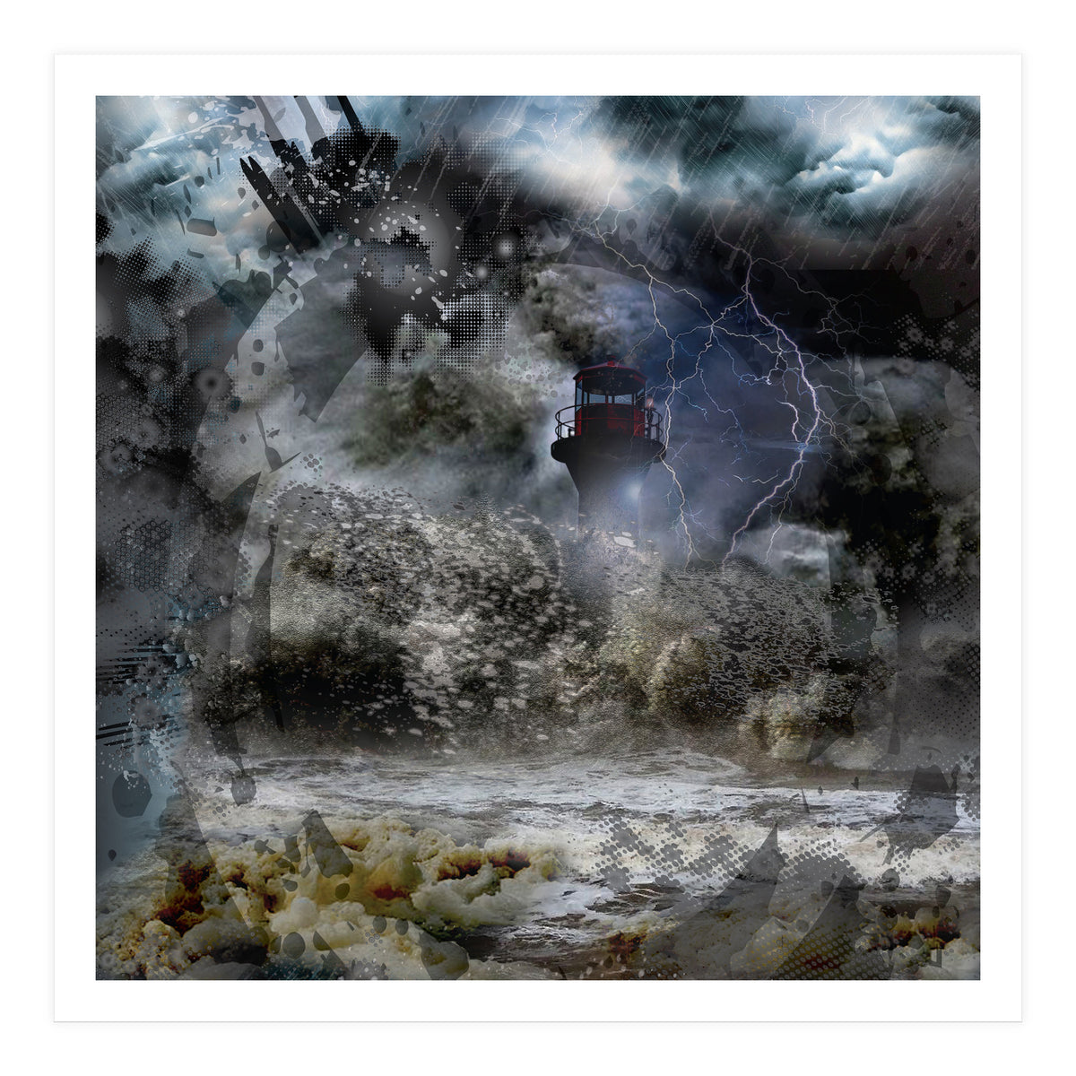 Lighthouse Storm (Print Only)