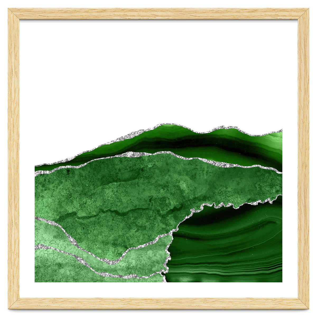Green & Silver Agate Texture 10