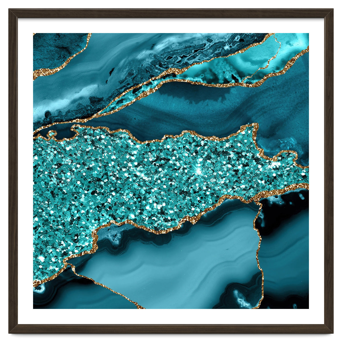 Agate Glitter Ocean Texture 09