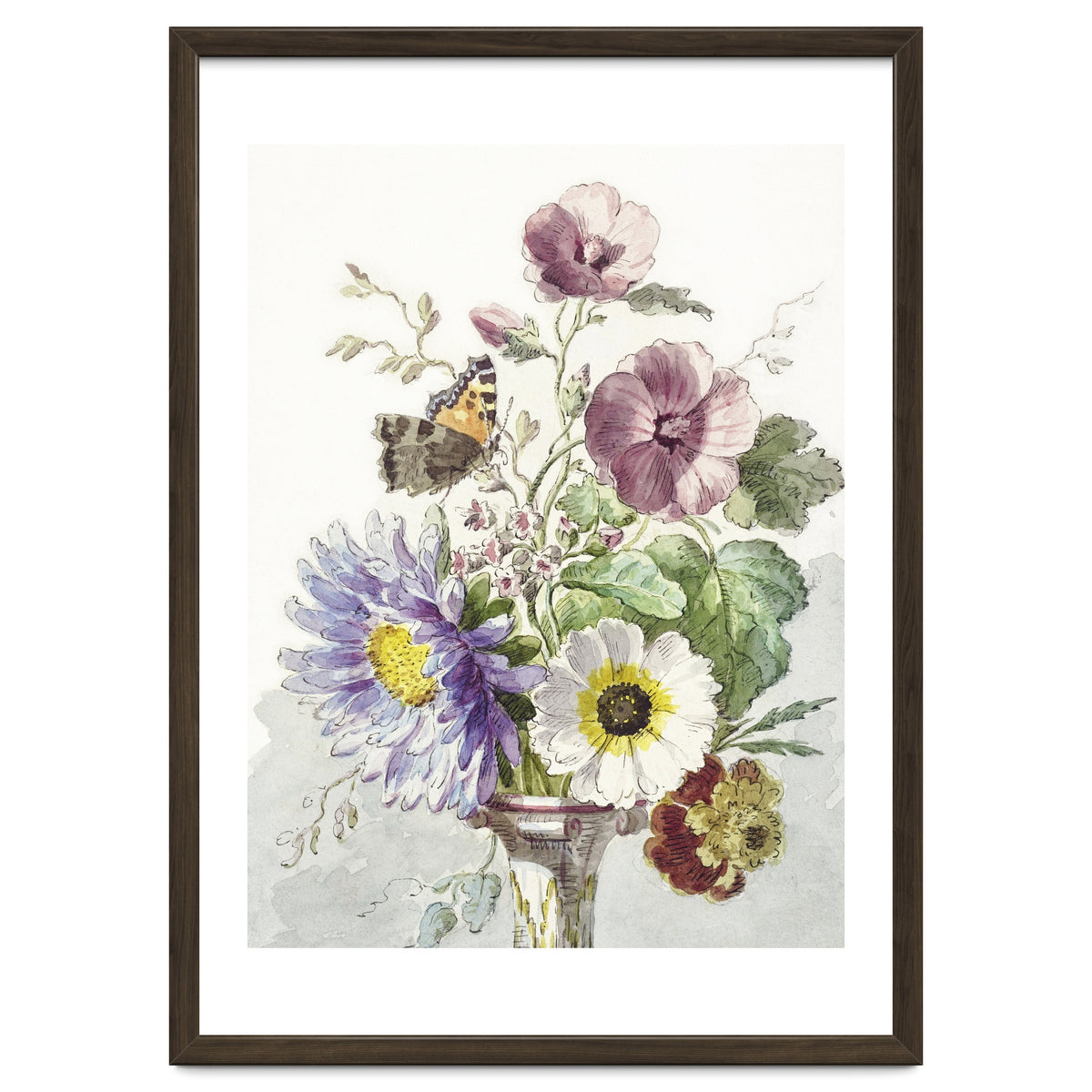 William van Leen – Bouquet of Flowers with a Butterfly (1763–1825)
