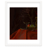 Dark Baroque Still Life Table and Wine oil thumbnail
