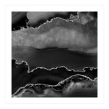 Black & Silver Agate Texture 02  (Print Only) thumbnail