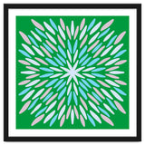 Petal Burst - green, blue, beige thumbnail