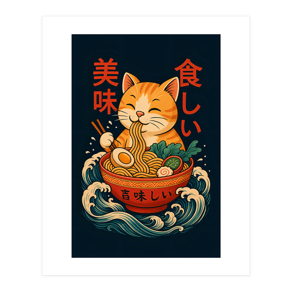 Ramen Cat (Print Only)