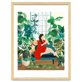 Introspection, Urban Jungle Bohemian Decor Plants, Self Care Plant Lady, Self Love Retrospection Analyse Positivity Mindset Fashion thumbnail